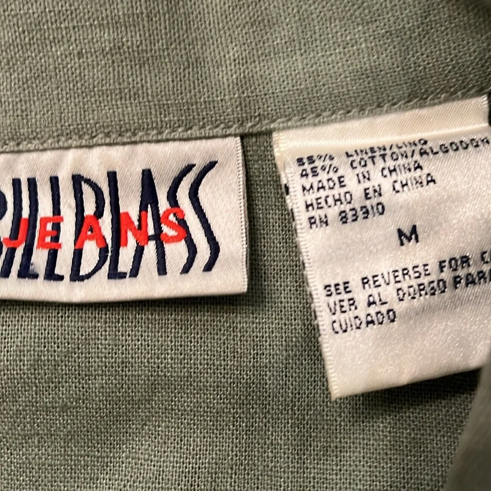 Vintage Bill Blass Jeans,  Army Green Jacket/ Size Medium